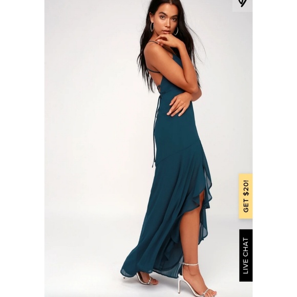 Lulus Navy Blue Love Lace Up Maxi Dress - Picture 8 of 8